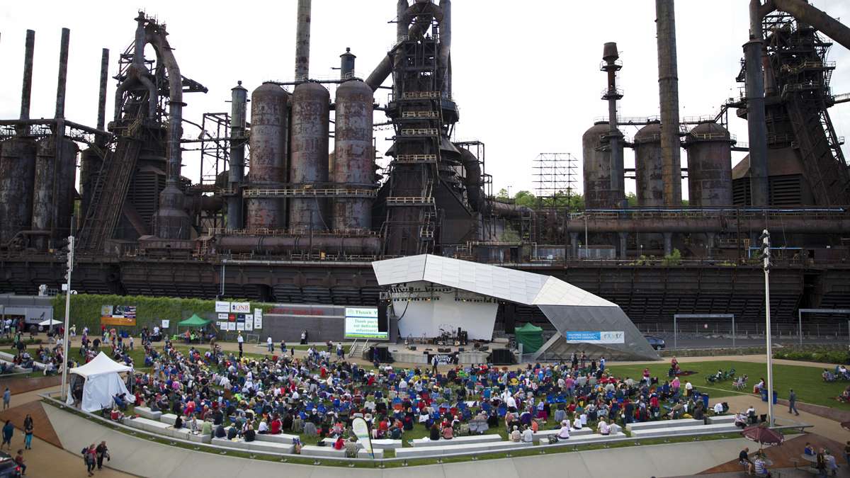  Steel Stacks, in Bethlehem, Pennsylvania, inspired by Landschaftspark in Germany (Lindsay Lazarski/WHYY) 