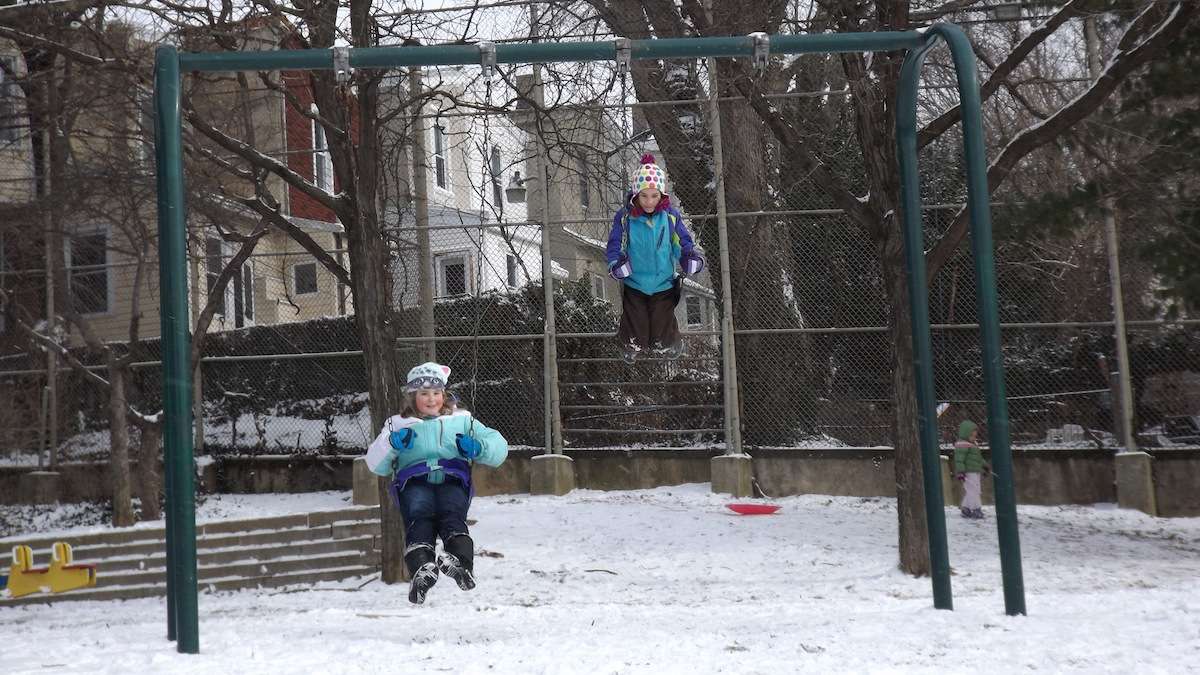  Playing in LaNoce Park. (Courtesy of Laila Seseg Chakars) 