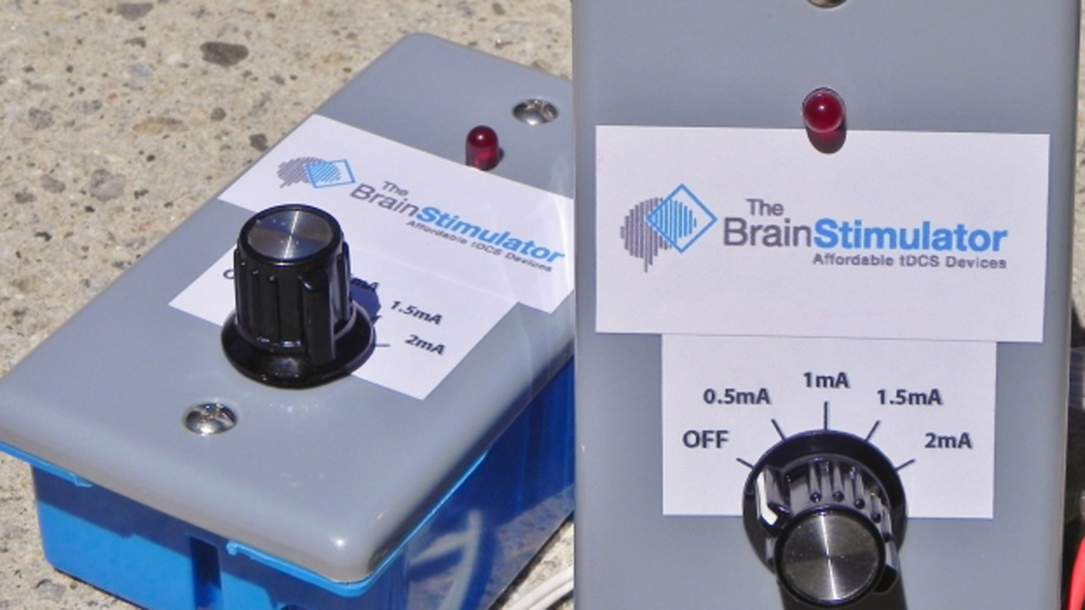 An example of a no-frills tDCS unit. (Photo courtesy of thebrainstimulator.net)