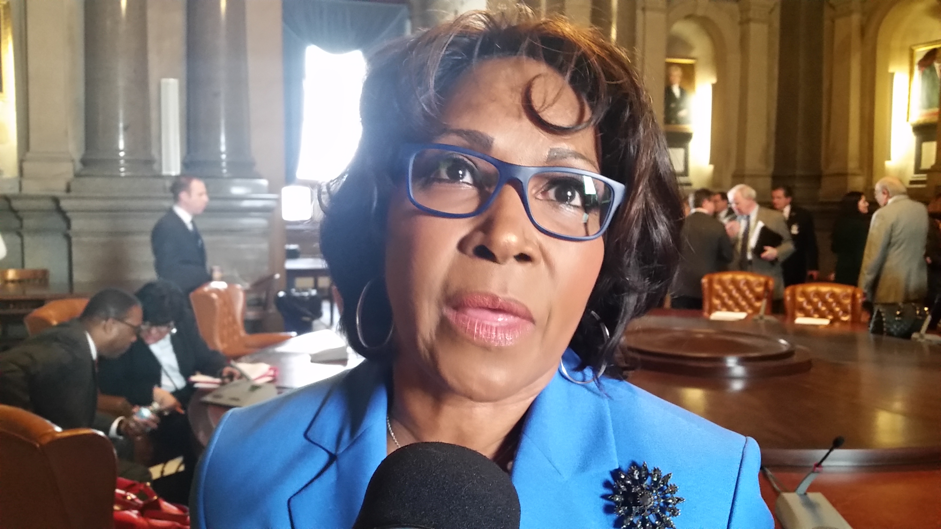  Philadelphia City Councilwoman Blondell Reynolds Brown wants corporations who make large donations to Philadelphia public schools to receive a city tax credit. (Tom MacDonald/WHYY) 
