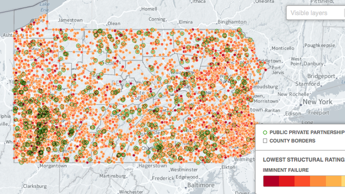  Data requested from PennDOT in August 2014. Map by Todd Vachon 