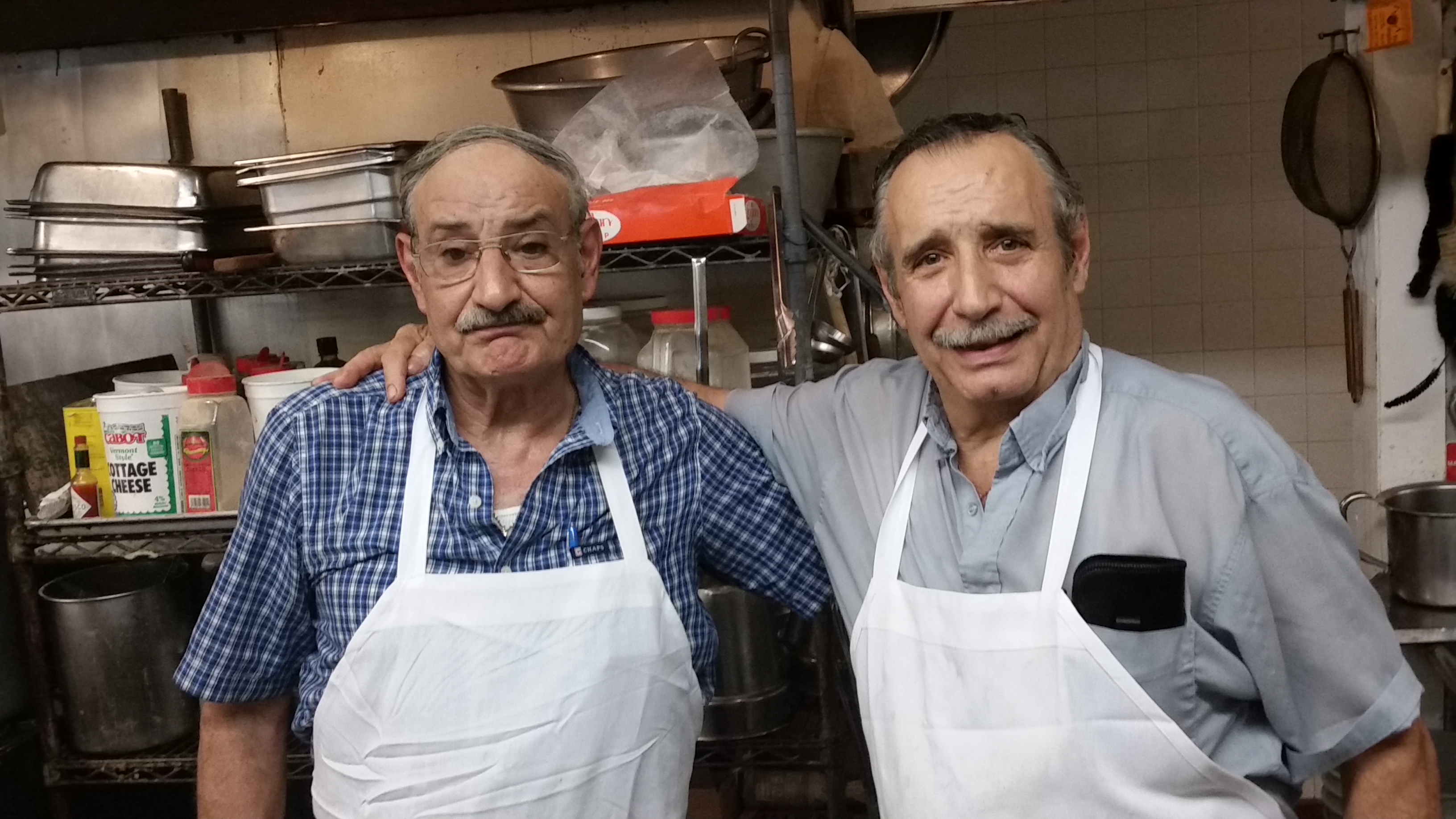  The owners of the now-closing Freeway Diner in Deptford:  Jim (left) and Nick Diamantis. 
