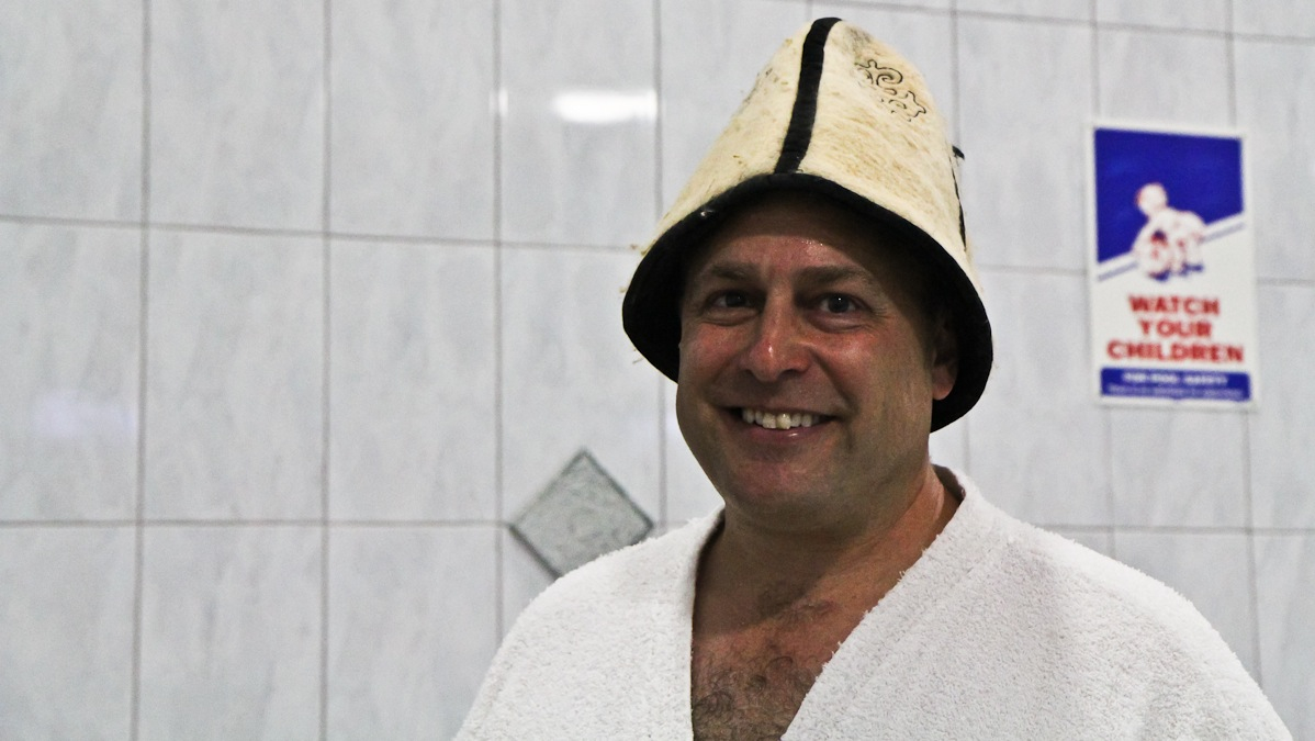 Bryon MacWilliams is a 'steam master.' He learned the art and science of making steam at a Russian banya