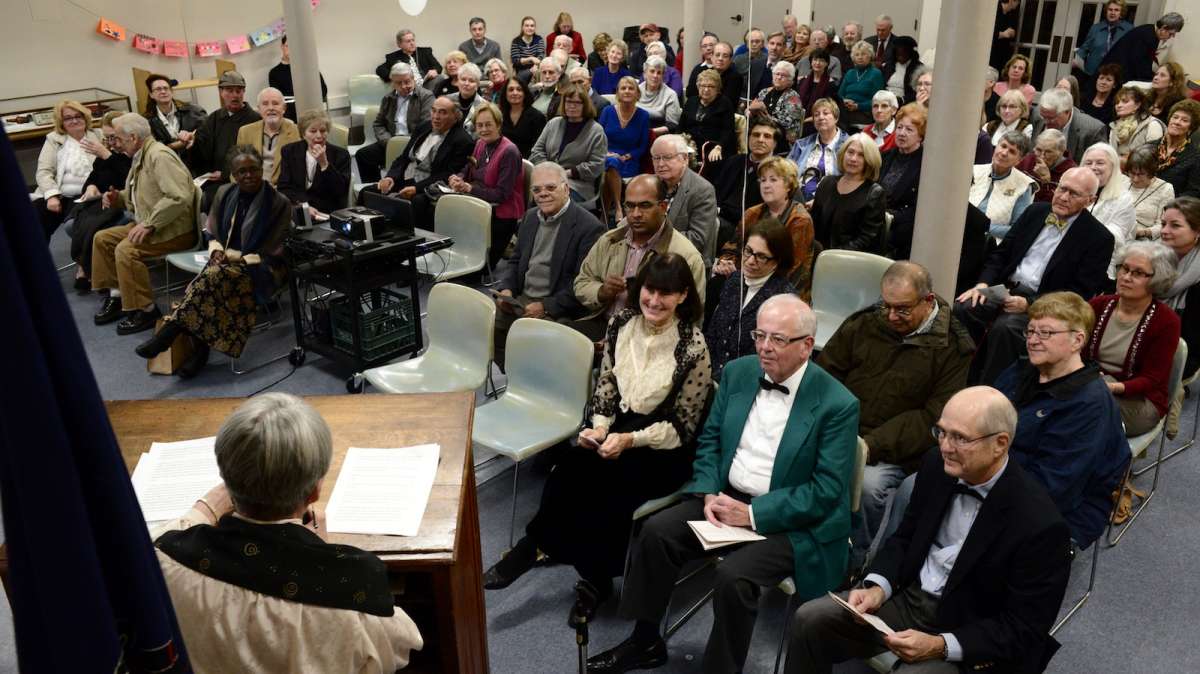  They gathered to celebrate the Falls of Schuylkill Library's 100th anniversary. (Bas Slabbers/for NewsWorks) 