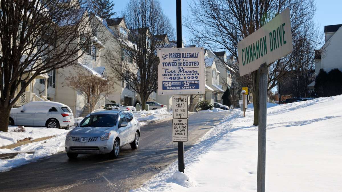  Last year on Cinnamon Drive, Shirley Bonanni gave birth to baby Bella Sophia while sitting on a sled in freezing temperatures. (Bas Slabbers/for NewsWorks) 