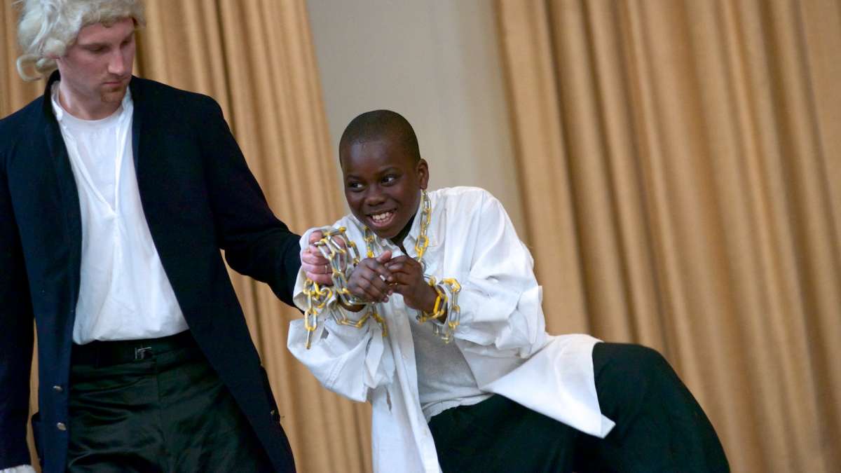  The show's 'African Journey' segment closed with a 'slave auction.' (Bas Slabbers/for NewsWorks) 