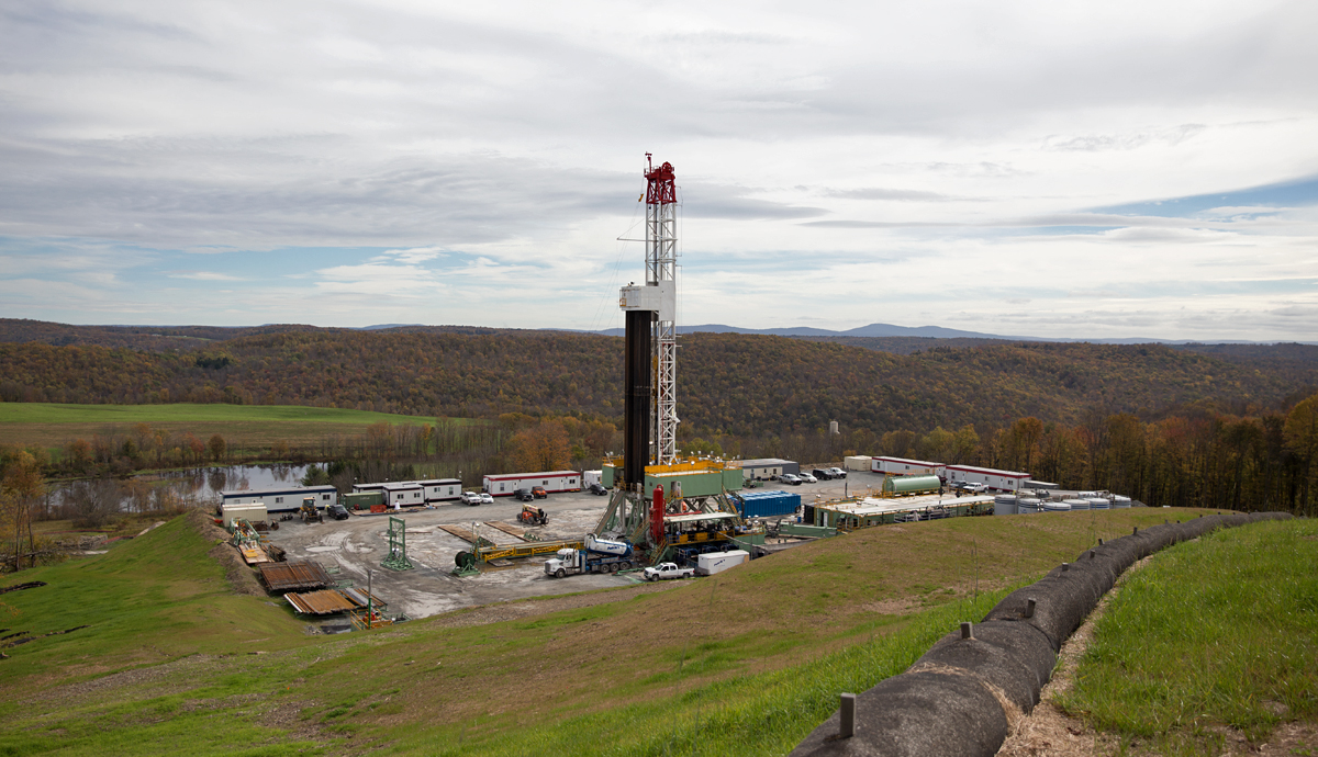 A natural gas drilling pad in Pennsylvania.(Lindsay Lazarski/for WHYY)