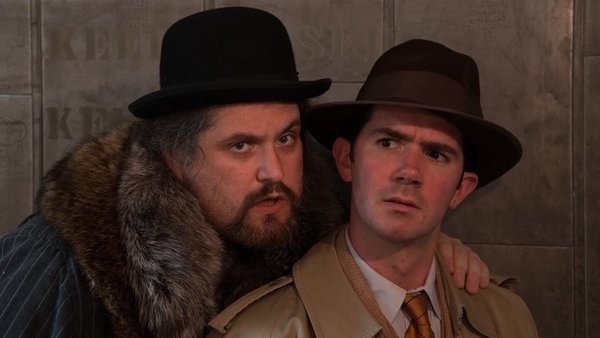  Ethan Lipkin (left) and David Stanger in the Idiopathic Ridiculopathy Consortium's production of 