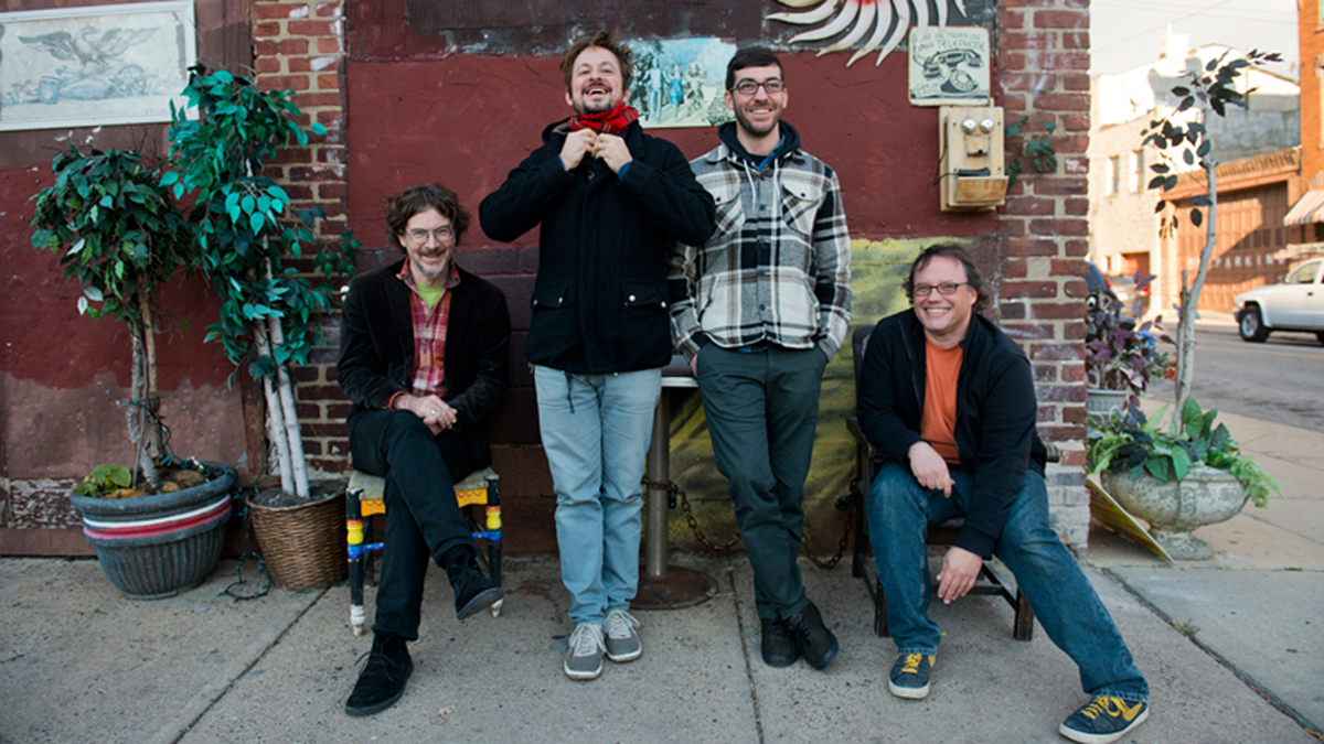 Chris Forsyth (left) and the Solar Motel Band. (Photo courtesy of Kait Privitera/No Quarter Records)