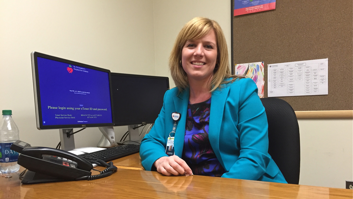 Cheryl Kettinger graduated from Widener University's Delaware Law School in 2012 with a master's degree in health law. (Avi Wolfman-Arent/WHYY)