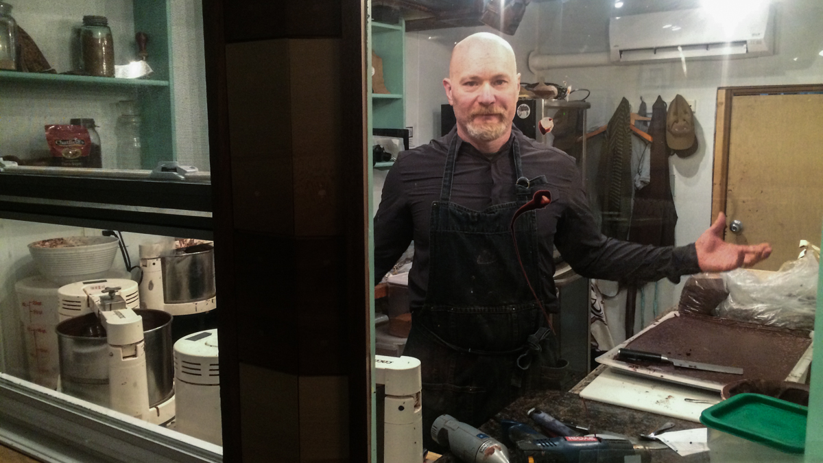 Robert Campbell is known in Philadelphia as the chocolate alchemist. (Catalina Jaramillo/WHYY)