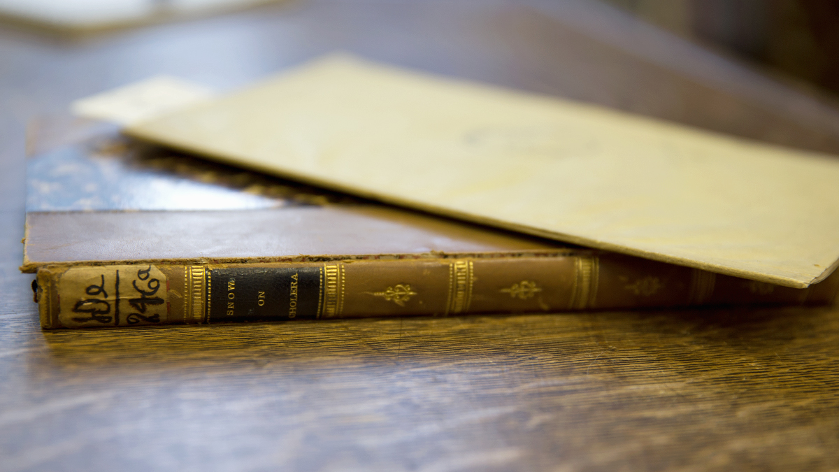Book and pamphlet circa 1855 by Dr. John Snow