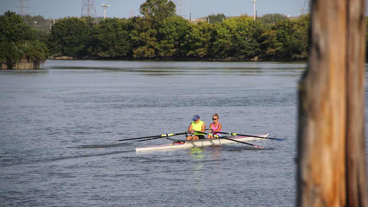 Kayakers on the Christina River