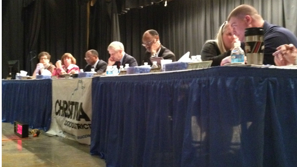  Christina School Board meeting (Avi Wolfman-Arent/WHYY) 