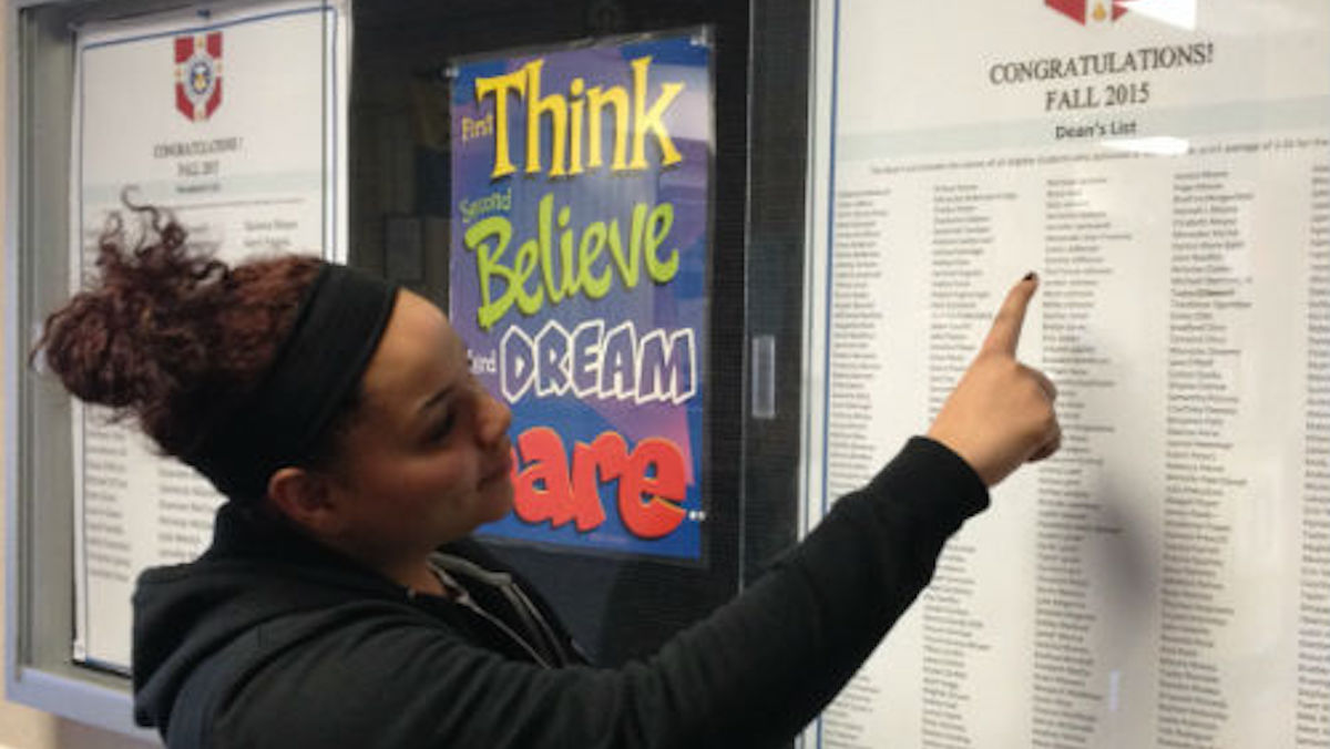 First-generation student Cierra Jefferson (photo courtesy of Jefferson)