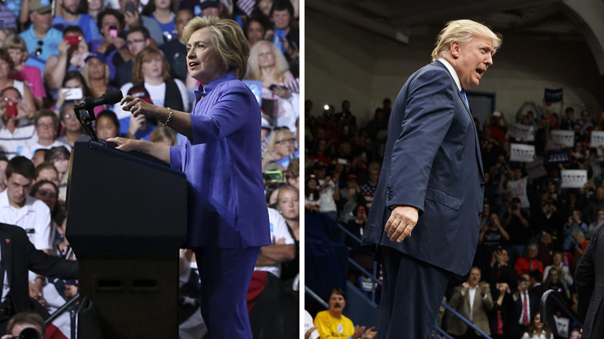 Hillary Clinton camapaigns in August in Scranton