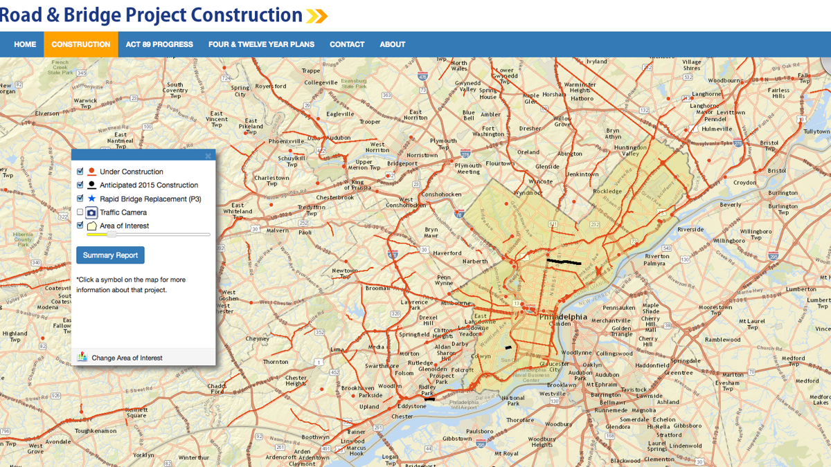  A new PennDOT website lays out road and bridge projects throughout the state.  