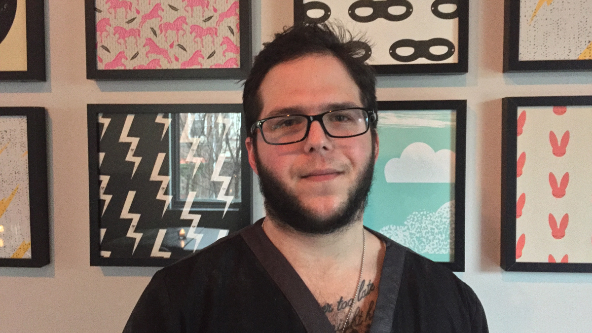 Cory Cohen works as a cook at Clarkville