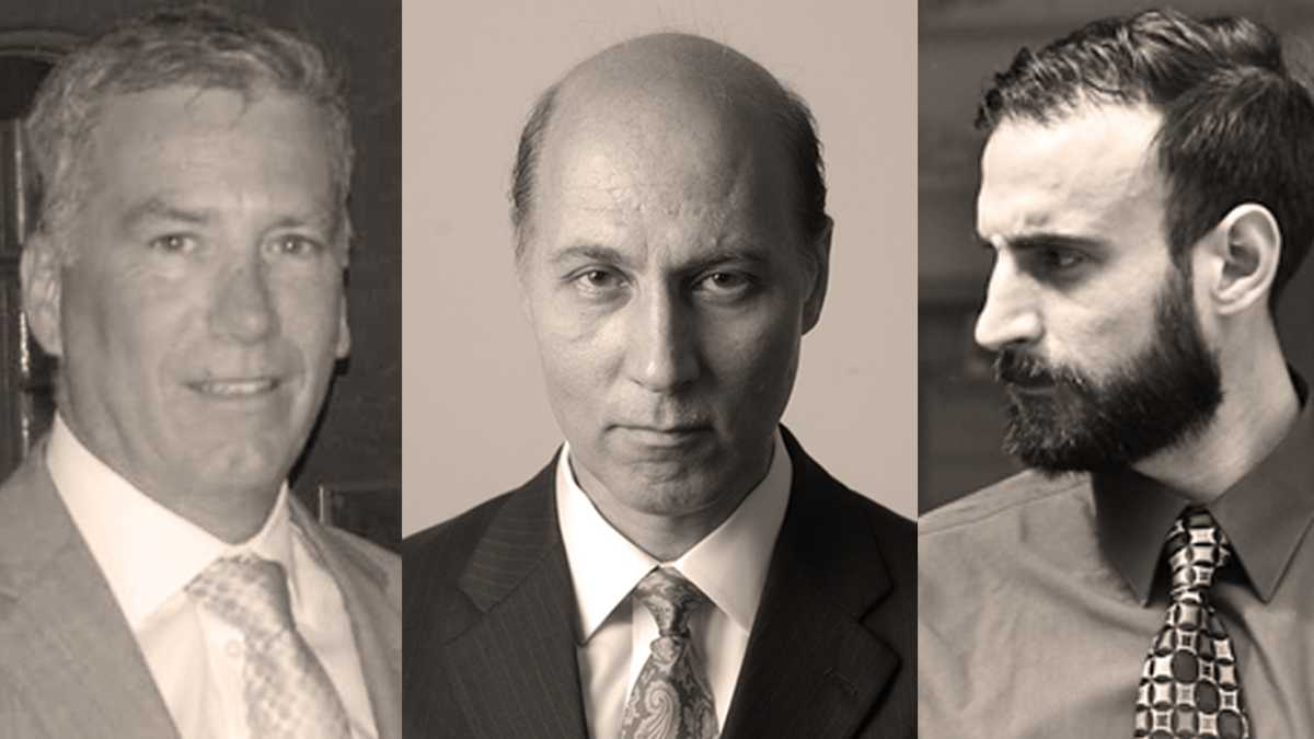  Democrat and state Rep. Ed Neilson (left), Republican Matt Wolfe (center), and Libertarian Nikki Allen Poe (right) are running for Philadelphia's open Council At-Large seat (NewsWorks Photo) 