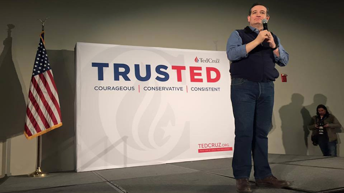 From Ted Cruz Facebook page.