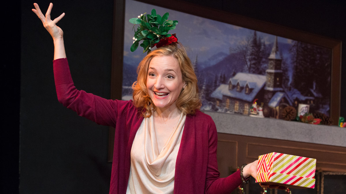  Maggie Lakis in 'The Twelve Dates of Christmas' at Act II Playhouse in Ambler. (Photo courtesy of Mark Garvin)   