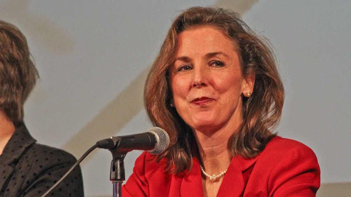  Katie McGinty, who recently stepped down as Pennsylvania Gov. Tom Wolf's chief of staff, may step up as a U.S. Senate candidate.  (Kimberly Paynter/WHYY) 