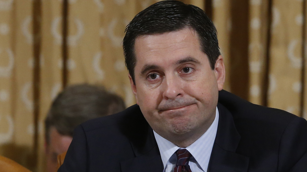  Rep. Devin Nunes, R-Calif., is shown in May 2013 listening to testimony at a hearing on the Internal Revenue Service practice of targeting applicants for tax-exempt status based on political leanings. (AP Photo/Charles Dharapak, file) 