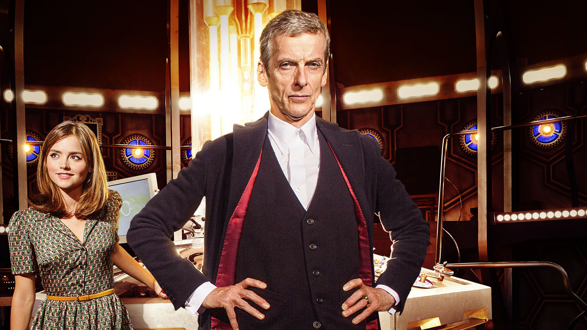 A publicity photo shows Clara (Jenna Coleman) and The Doctor (Peter Capaldi) from the BBC series 'Doctor Who.' (PRNewsFoto/BBC AMERICA) 