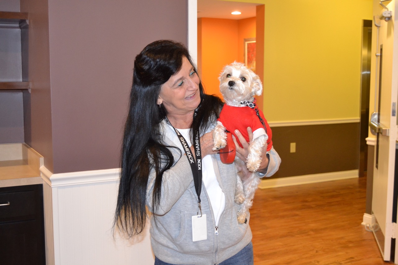  Ramona DiMassimo and Elvis have found their new home thanks to PHARE funding. (Eleanor Klibanoff/WPSU) 