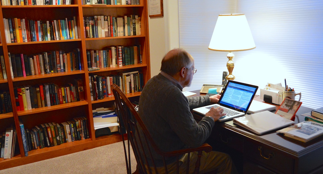  The research team asked participants to visit the GeoDeliberator website every day during the one-week community issue review process. Gary Miller said he logged in two to three times a day. (Kate Lao Shaffner/WPSU) 