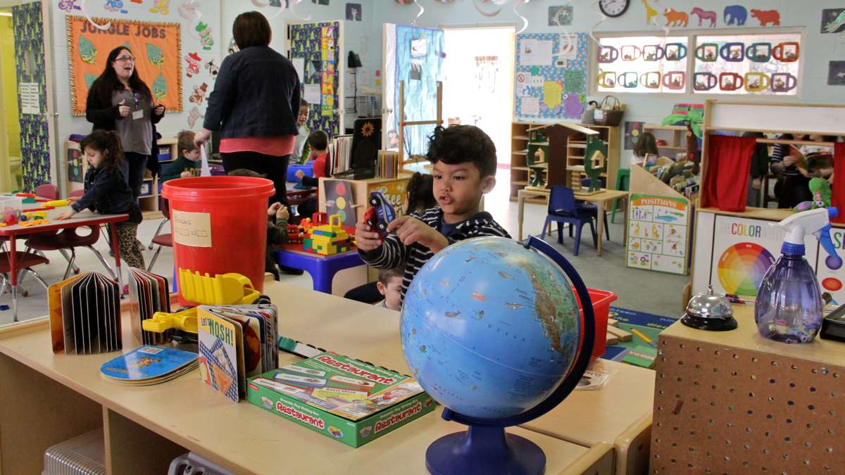 A preschool classroom at FELS Paley Center in North Philadelphia. (Emma Lee/WHYY