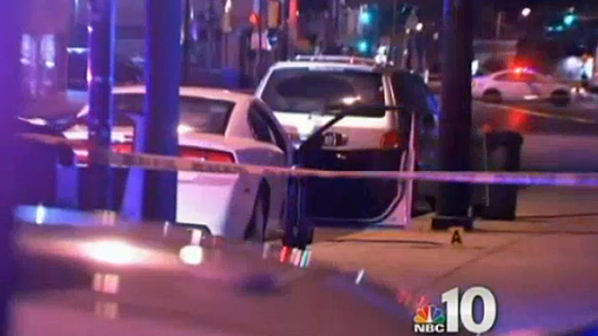  The scene of Brandon Tate-Brown's death (Electronic image via NBC10) 