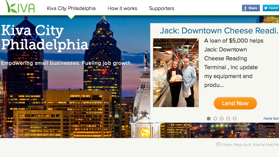  (Electronic image via kiva.org/philadelphia) 