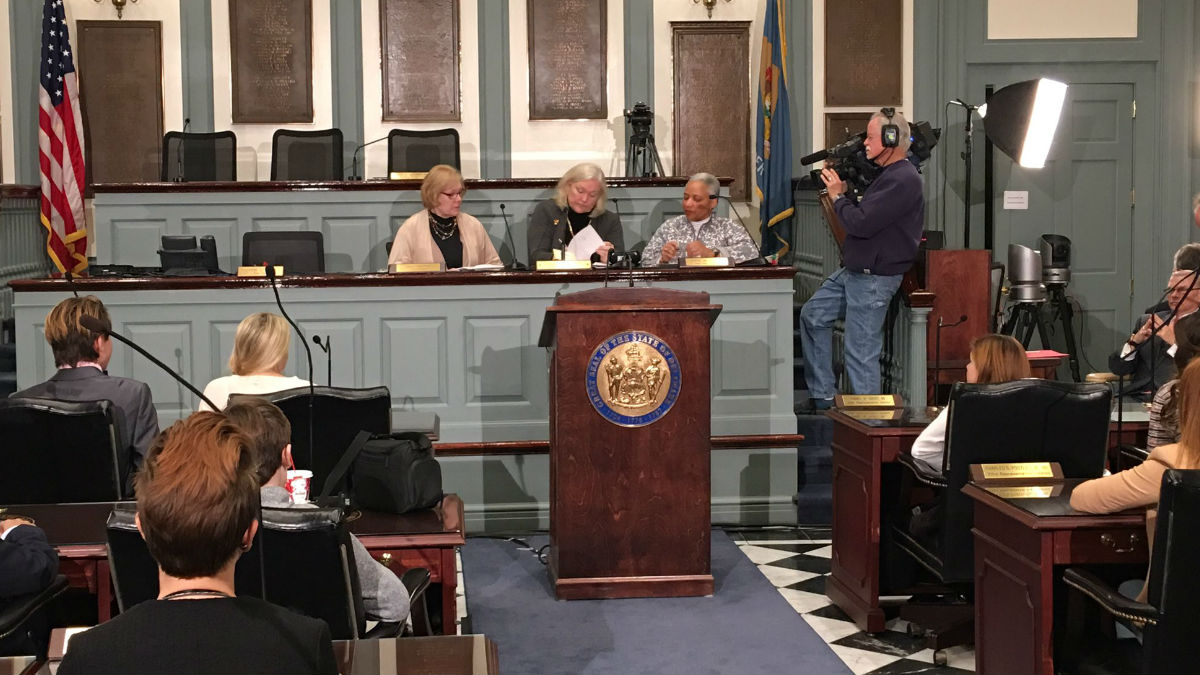 Delaware's Electoral College delegates cast their votes for Hillary Clinton inside Legislative Hall in Dover. (photo courtesy DE Dept. of State)