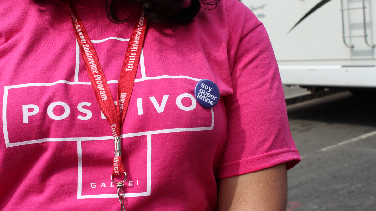  The self-described queer Latino group, GALAEI, spearheaded the POSITIVO campaign with a $66,000 grant from the city's health department (Elisabeth Perez-Luna/for NewsWorks) 