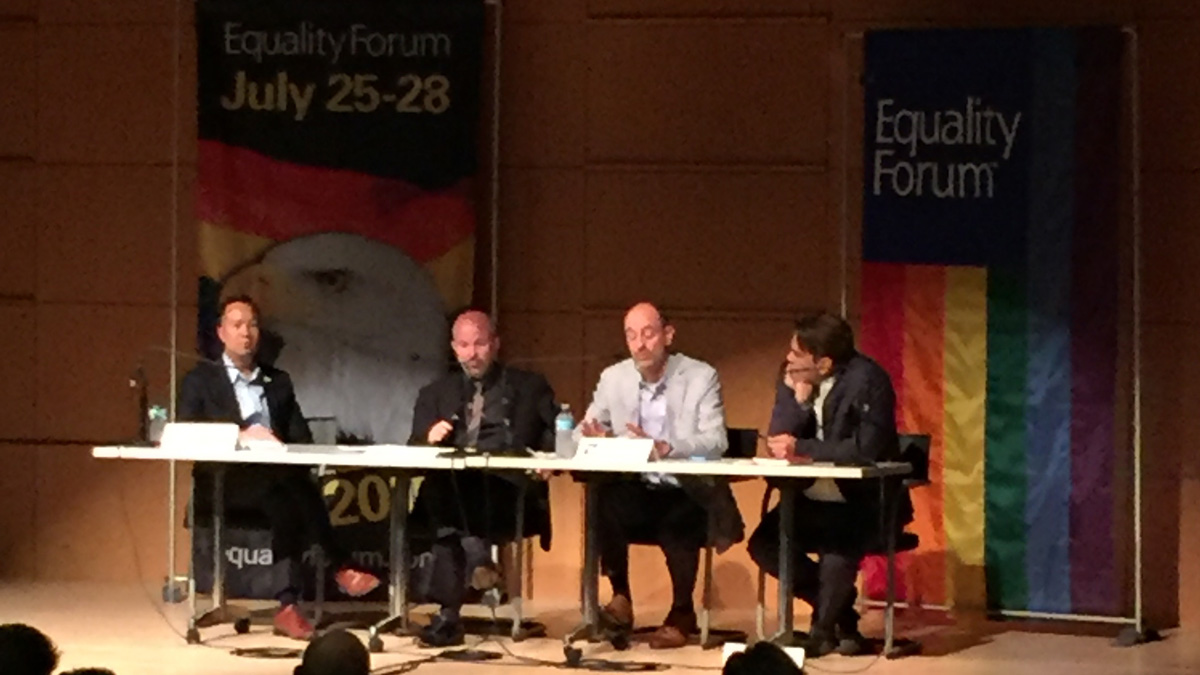 Participants in the annual Equality Forum  in Philadelphia this week meet Monday to discuss the state of gay