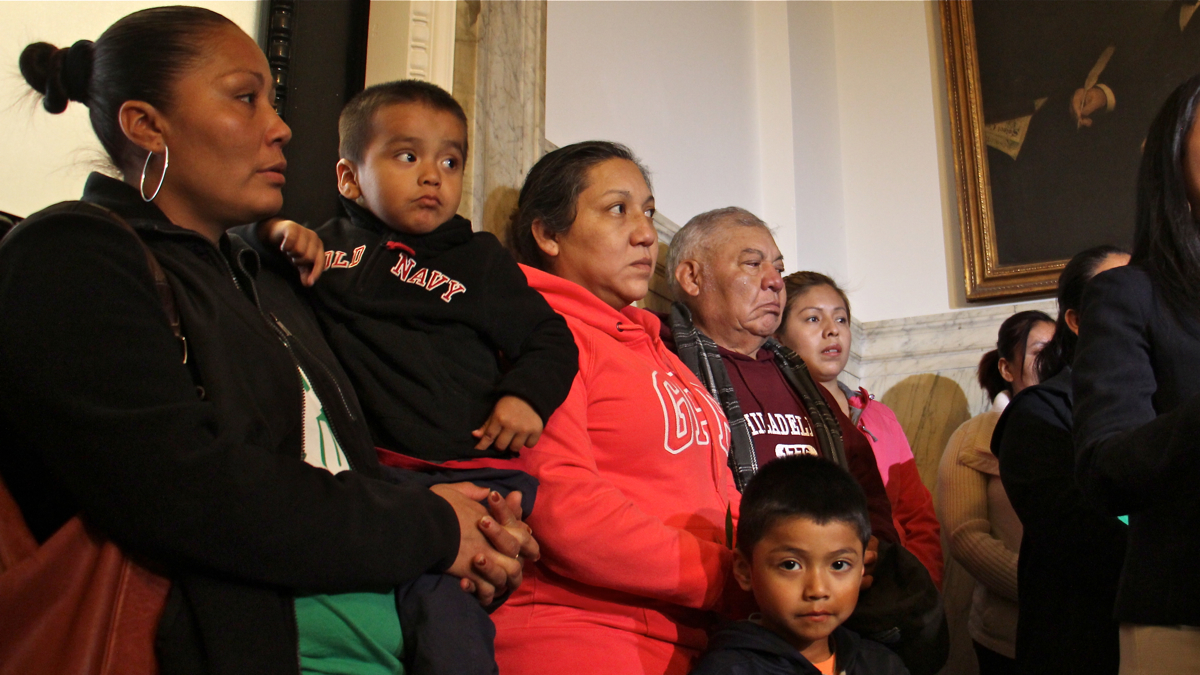 Alma Lopez (left) with her two sons