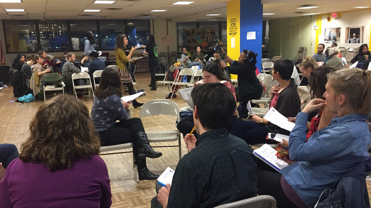  Mark Gleason, Philadelphia School Partnership executive director, outlines the plan to raise and distribute $60 million to city schools over three years. (Avi Wolfman-Arent/WHYY)  