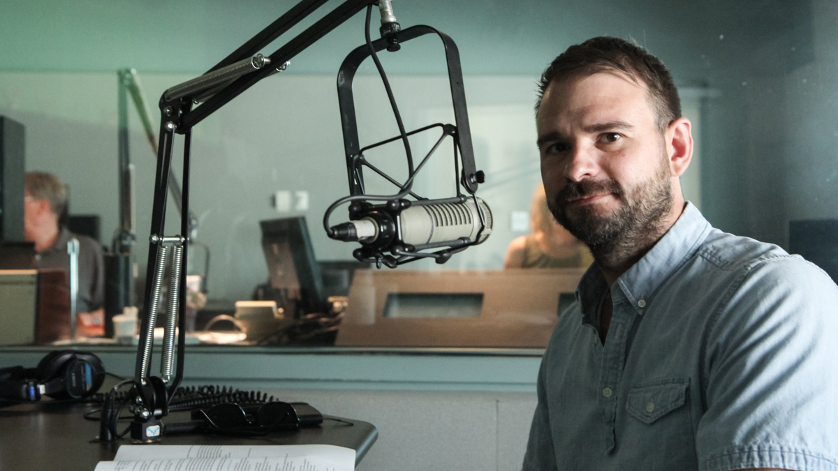 Mark Christman is the founder and director of Ars Nova Workshop. (Kimberly Paynter/WHYY)