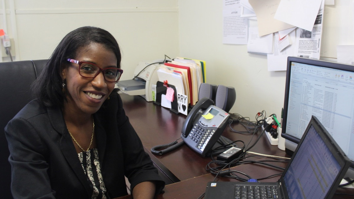  Kia Butler, director of foster care at Northern Children's Services in Roxborough. (Janis Chakars/for NewsWorks) 