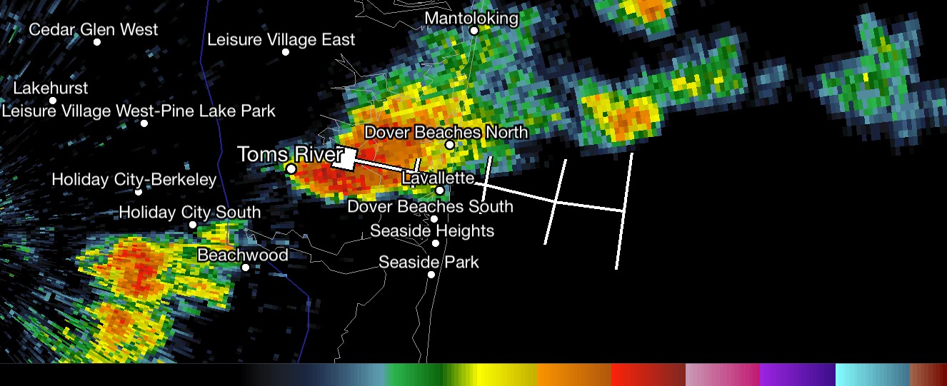  Radar imagery at 3:10 p.m.  
