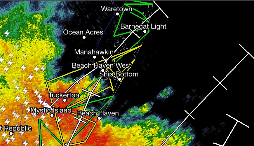  Radar image at 8:50 a.m.  