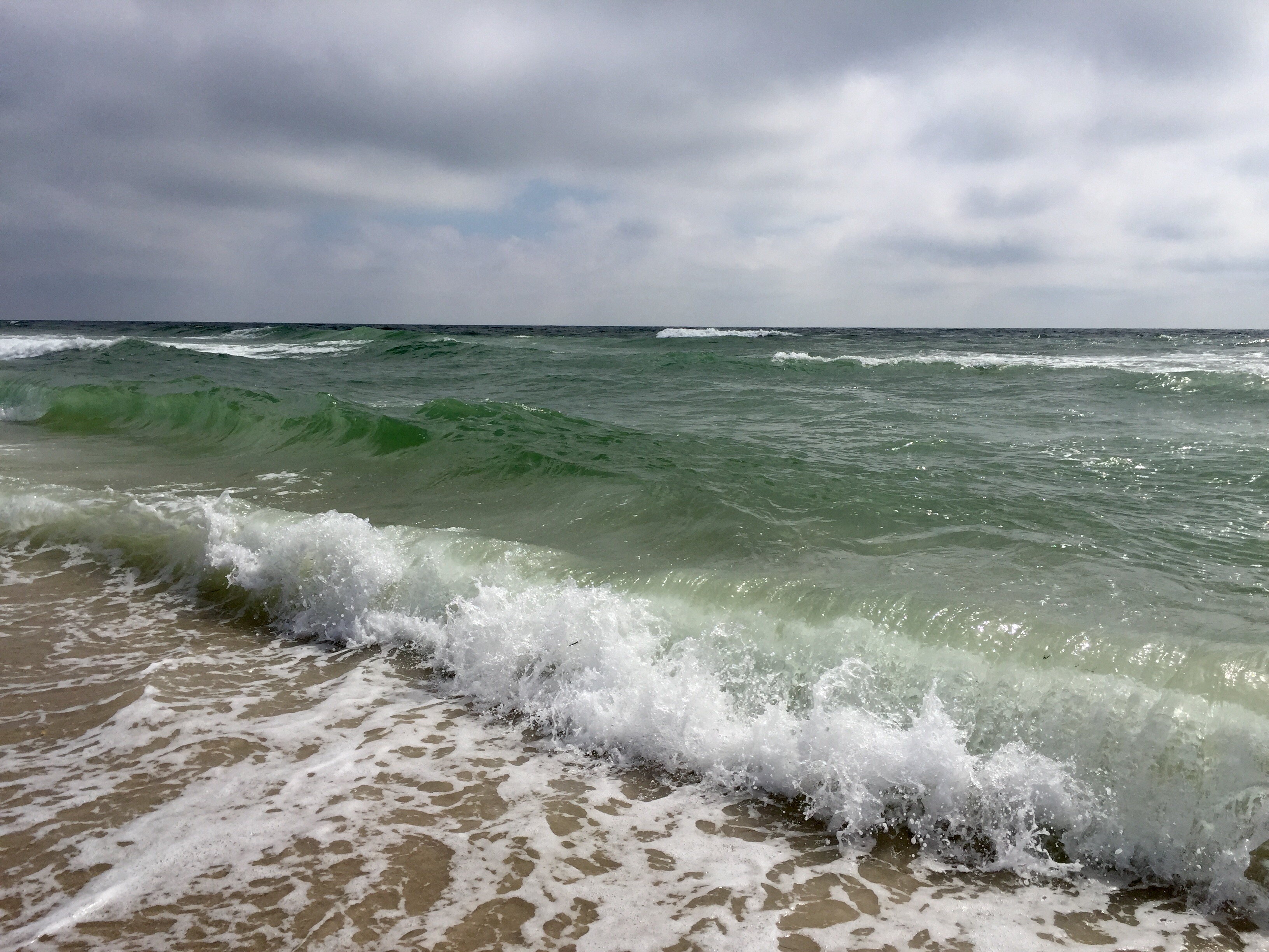 The surf off South Seaside Park this morning. (Photo: Justin Auciello/for NewsWorks)