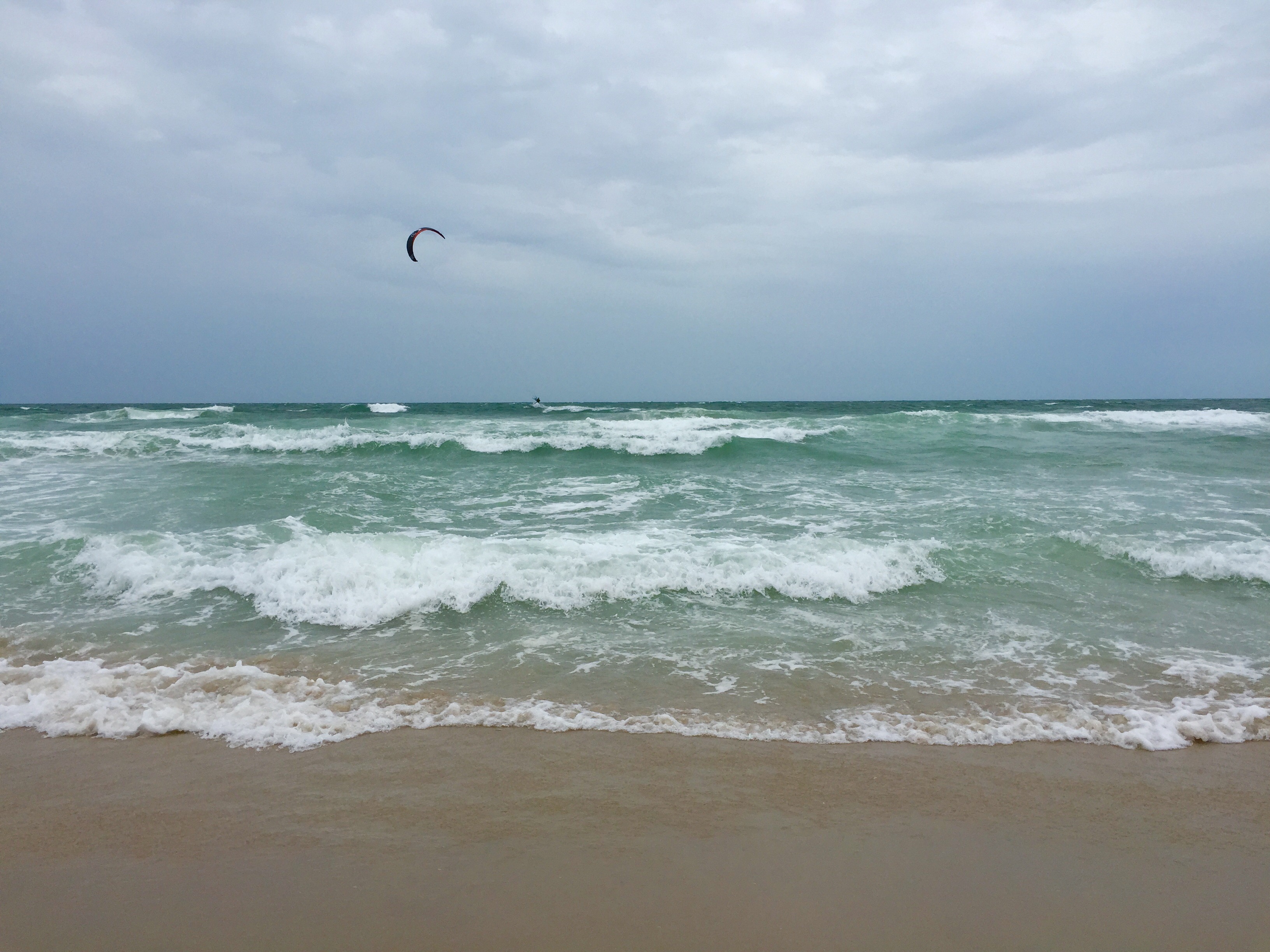  Shortly before 11:45 a.m. today in South Seaside Park. (Photo: Justin Auciello/for NewsWorks) 