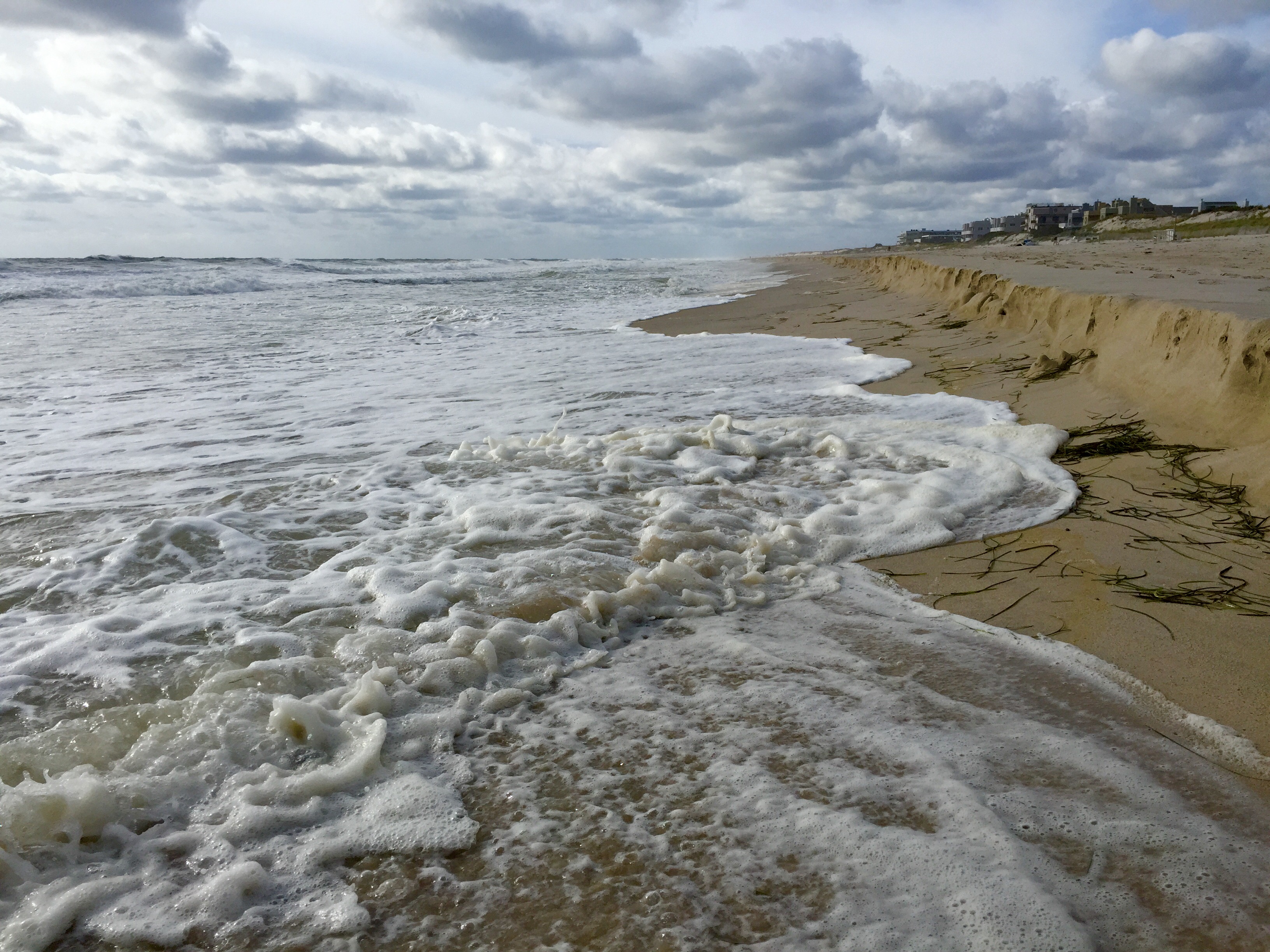 A high tide in South Seaside Park on September 21