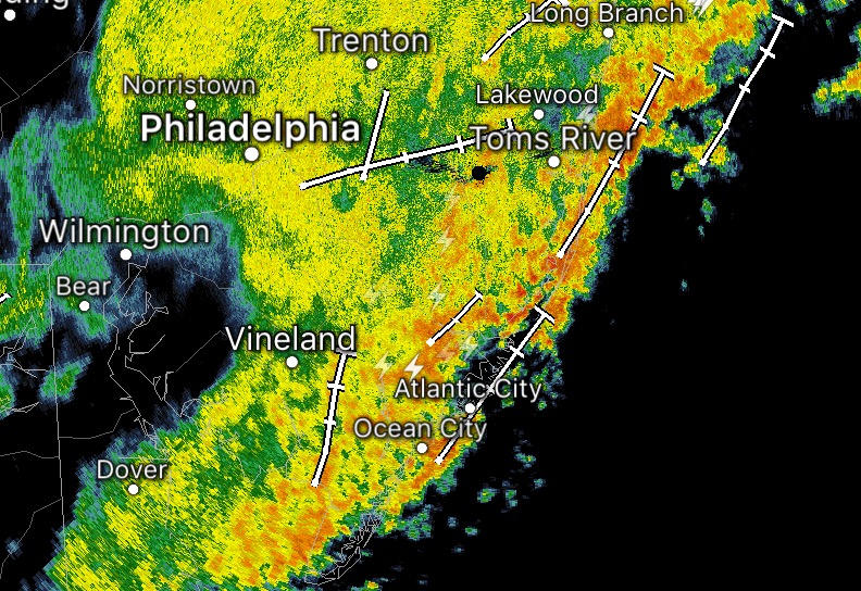 Radar image as of 9:25 a.m. today.