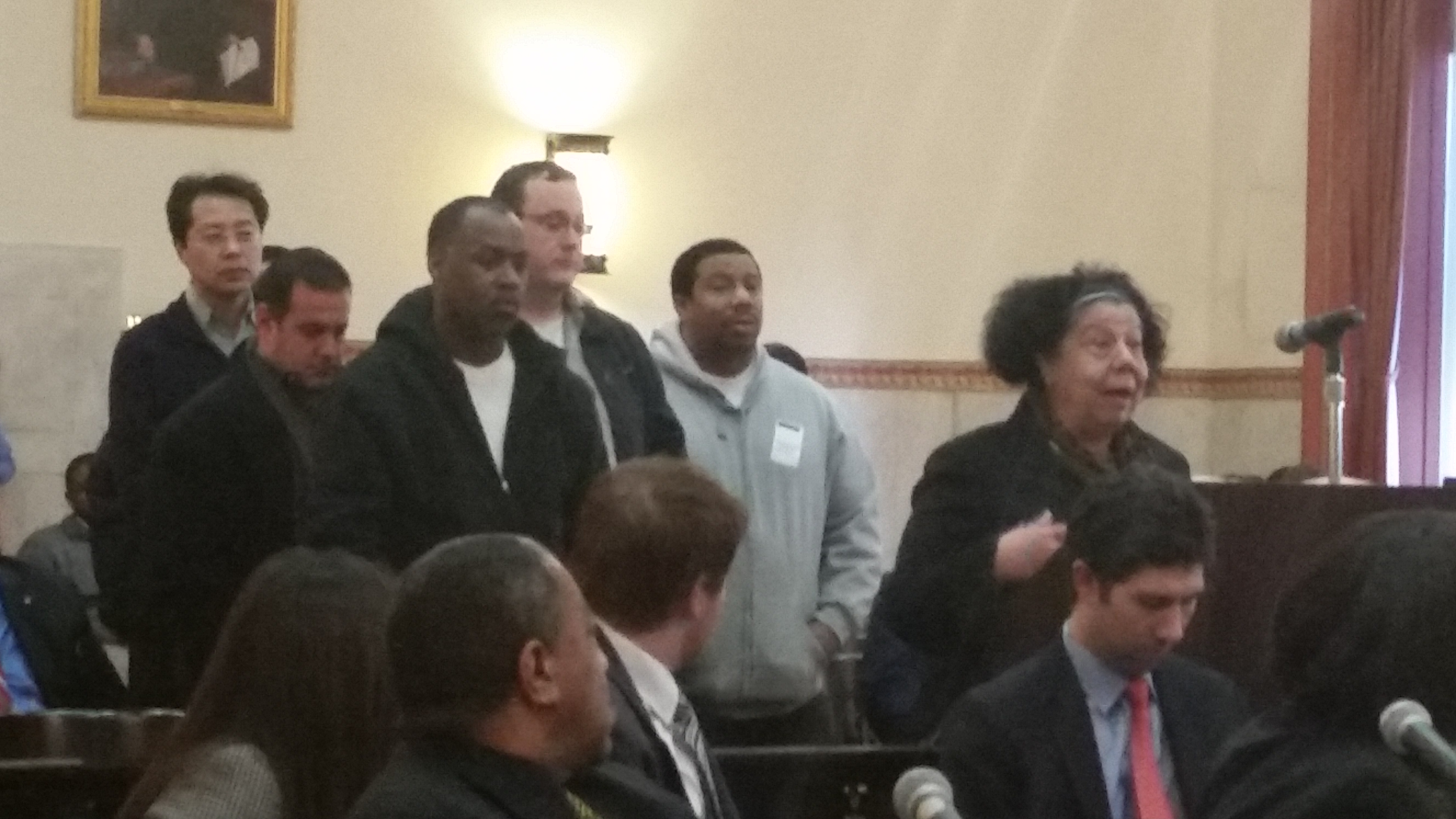  Gallery merchants describe their plight at a meeting of Philadelphia City Council. (Tom MacDonald/WHYY) 