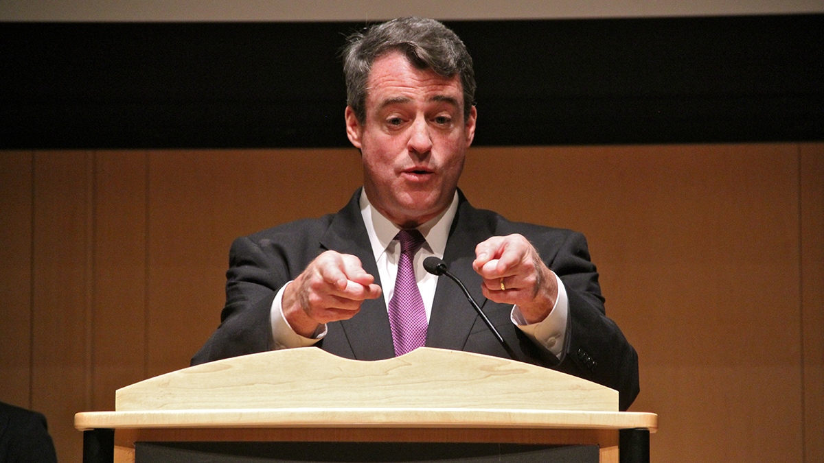 Special Prosecutor Douglas Gansler says he;s not expecting to find strong evidence of criminal violations in the nearly 2 million emails his team is sifting through.(Emma Lee/WHYY)