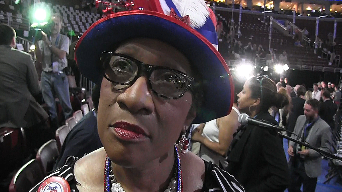 North Carolina delegate Gloria Baker Goodwin at the Democratic National Convention (Solomon Jones for NewsWorks)