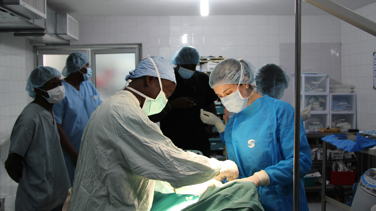  Hayley Goldbach spent time practicing medicine in Haiti. (Courtesy of Hayley Goldbach) 
